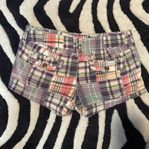 American Eagle Plaid Cotton shorts